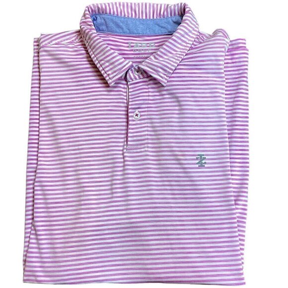 IZOD GOLF with Stretch Short Sleeve Striped Polo Shirt Men's Sz XL #219M - Picture 2 of 6